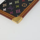 LOUIS VUITTON Monogram Multicolor Pochette Cles Purse Black M13664 Auth 176953-16