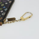 LOUIS VUITTON Monogram Multicolor Pochette Cles Purse Black M13664 Auth 176953-8
