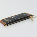 LOUIS VUITTON Monogram Multicolor Pochette Cles Purse Black M13664 Auth 176953-5