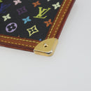 LOUIS VUITTON Monogram Multicolor Pochette Cles Purse Black M13664 Auth 176953-7