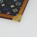 LOUIS VUITTON Monogram Multicolor Pochette Cles Purse Black M13664 Auth 176954-16