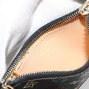 LOUIS VUITTON Monogram Multicolor Pochette Cles Purse Black M13664 Auth 176954-9