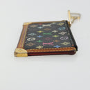 LOUIS VUITTON Monogram Multicolor Pochette Cles Purse Black M13664 Auth 176954-3