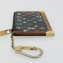 LOUIS VUITTON Monogram Multicolor Pochette Cles Purse Black M13664 Auth 176954-4