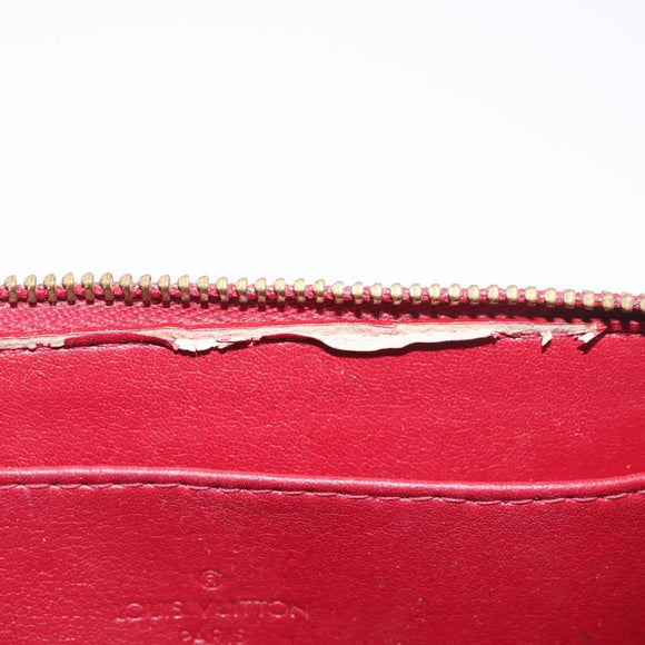 LOUIS VUITTON Monogram Vernis Trousse Pouch Pomme D'amour M93568 LV Auth 176959
