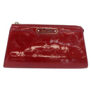 LOUIS VUITTON Monogram Vernis Trousse Pouch Pomme D'amour M93568 LV Auth 176959-2