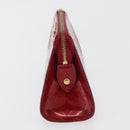 LOUIS VUITTON Monogram Vernis Trousse Pouch Pomme D'amour M93568 LV Auth 176959-4