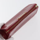 LOUIS VUITTON Monogram Vernis Trousse Pouch Pomme D'amour M93568 LV Auth 176959-6