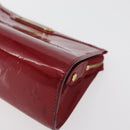 LOUIS VUITTON Monogram Vernis Trousse Pouch Pomme D'amour M93568 LV Auth 176959-9
