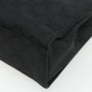 GUCCI Bamboo GG Canvas Hand Bag 2way Black Silver 002 1016 Auth 176966-14