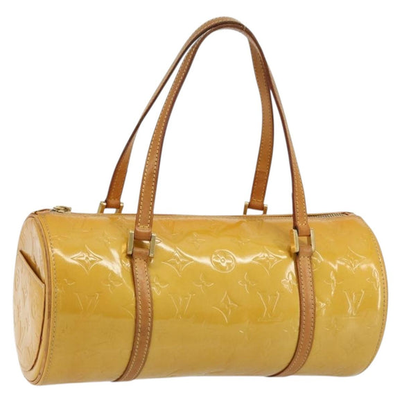 LOUIS VUITTON Monogram Vernis Bedford Hand Bag Beige M91006 LV Auth 176970