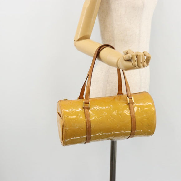 LOUIS VUITTON Monogram Vernis Bedford Hand Bag Beige M91006 LV Auth 176970