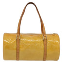 LOUIS VUITTON Monogram Vernis Bedford Hand Bag Beige M91006 LV Auth 176970-2