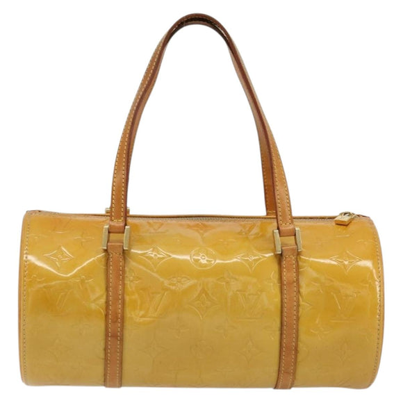 LOUIS VUITTON Monogram Vernis Bedford Hand Bag Beige M91006 LV Auth 176970
