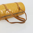 LOUIS VUITTON Monogram Vernis Bedford Hand Bag Beige M91006 LV Auth 176970-7