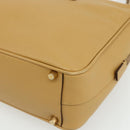 PRADA Hand Bag Safiano leather Beige Gold Auth 176972A-8
