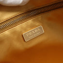 PRADA Hand Bag Safiano leather Beige Gold Auth 176972A-22