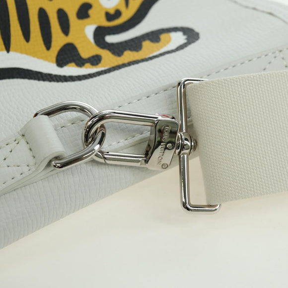 LOUIS VUITTON LV MADE NIGO Trolley Tote Bag Leather White M59366 Auth 176973SM