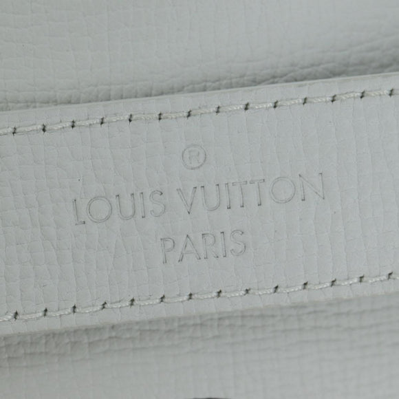 LOUIS VUITTON LV MADE NIGO Trolley Tote Bag Leather White M59366 Auth 176973SM