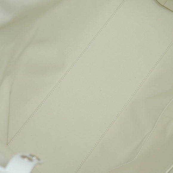 LOUIS VUITTON LV MADE NIGO Trolley Tote Bag Leather White M59366 Auth 176973SM