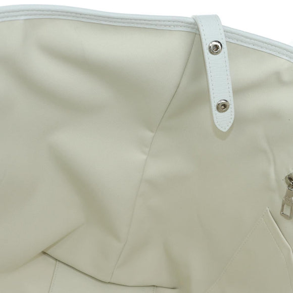 LOUIS VUITTON LV MADE NIGO Trolley Tote Bag Leather White M59366 Auth 176973SM