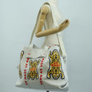 LOUIS VUITTON LV MADE NIGO Trolley Tote Bag Leather White M59366 Auth 176973SM-31