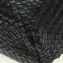 BOTTEGA VENETA INTRECCIATO Cabas MM Tote Bag Leather Black 115664 Auth 176974SAV-15