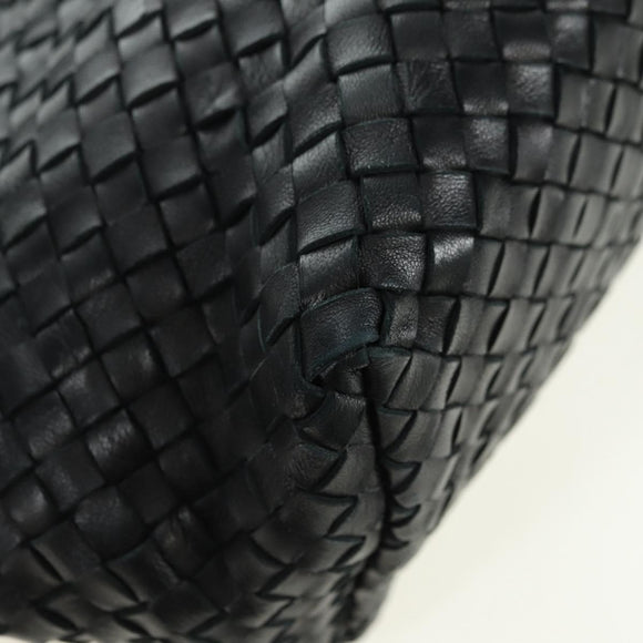 BOTTEGA VENETA INTRECCIATO Cabas MM Tote Bag Leather Black 115664 Auth 176974SAV