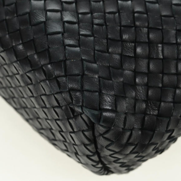 BOTTEGA VENETA INTRECCIATO Cabas MM Tote Bag Leather Black 115664 Auth 176974SAV