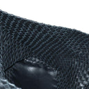 BOTTEGA VENETA INTRECCIATO Cabas MM Tote Bag Leather Black 115664 Auth 176974SAV-21
