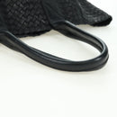 BOTTEGA VENETA INTRECCIATO Cabas MM Tote Bag Leather Black 115664 Auth 176974SAV-7
