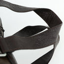 Chloe Betty Hand Bag Patent leather Brown Gold Silver Auth 176978A-8