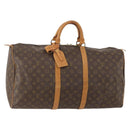 LOUIS VUITTON Monogram Keepall 55 Boston Bag M41424 LV Auth 176988-1