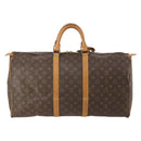 LOUIS VUITTON Monogram Keepall 55 Boston Bag M41424 LV Auth 176988-2