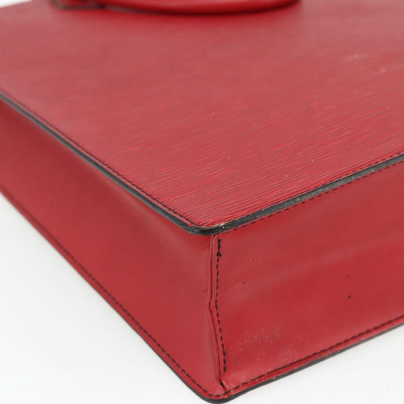 LOUIS VUITTON Epi Sac Plat Hand Bag Red M5274E LV Auth 176989