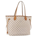 LOUIS VUITTON Damier Azur Neverfull MM Tote Bag N41605 LV Auth 176990-1