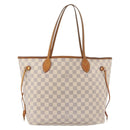 LOUIS VUITTON Damier Azur Neverfull MM Tote Bag N41605 LV Auth 176990-13