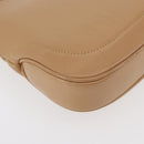 GUCCI Jackie Shoulder Bag Leather Beige Silver 001 3735 Auth 176991-17