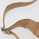 GUCCI Jackie Shoulder Bag Leather Beige Silver 001 3735 Auth 176991-8