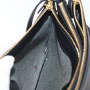 CELINE Trio Shoulder Bag Leather Black Gold Auth 176992A-18