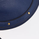 Chloe Pixy Shoulder Bag Leather Blue Gold Auth 176993A-17