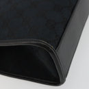 GUCCI GG Canvas Jackie Hand Bag Black Silver 002 1065 Auth 176994-16