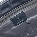 GUCCI GG Canvas Jackie Hand Bag Black Silver 002 1065 Auth 176994-18