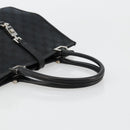 GUCCI GG Canvas Jackie Hand Bag Black Silver 002 1065 Auth 176994-7