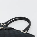 GUCCI GG Canvas Jackie Hand Bag Black Silver 002 1065 Auth 176994-8