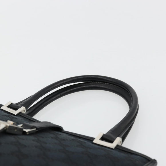 GUCCI GG Canvas Jackie Hand Bag Black Silver 002 1065 Auth 176994