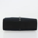 GUCCI GG Canvas Jackie Hand Bag Black Silver 002 1065 Auth 176994-5