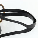 GUCCI Bamboo Backpack Leather Black Gold Auth 176996-15