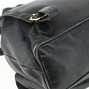 GUCCI Bamboo Backpack Leather Black Gold Auth 176996-9