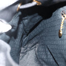 GUCCI Bamboo Backpack Leather Black Gold Auth 176996-22